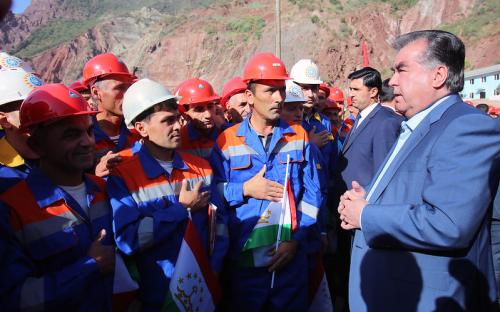 Церемония пуска первого агрегата Рогунской гидроэлектростанции image 17