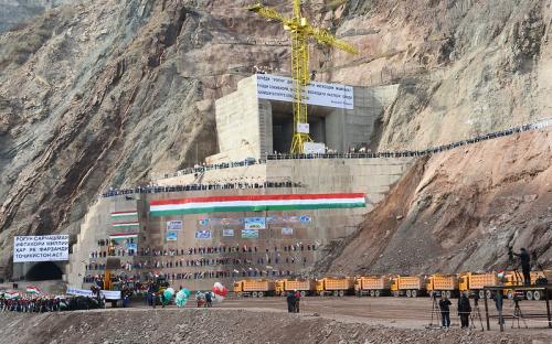 Церемония пуска первого агрегата Рогунской гидроэлектростанции image 7